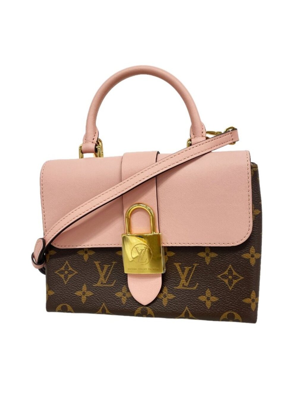 Louis Vuitton Handbag Monogram Locky BB Rose Poudre 2-Way Bag